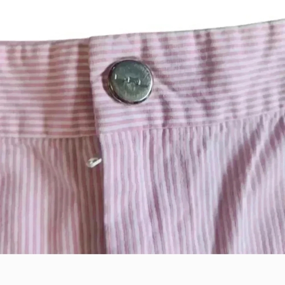 Lauren Ralph Lauren Pink Striped Women's Bermudas - Picture 5 of 6